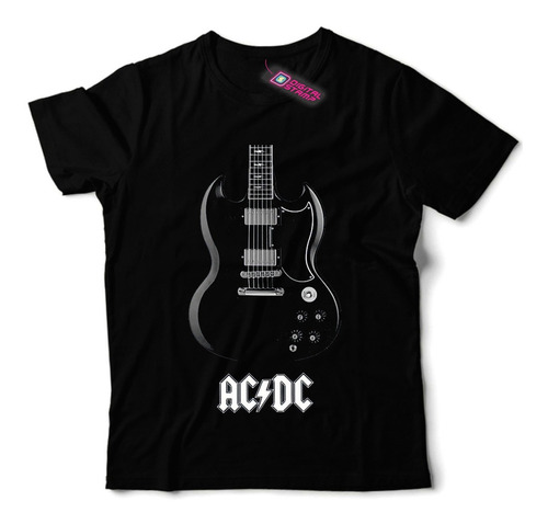 Remera Ac/dc Acdc Guitarra Mb3 Dtg Premium
