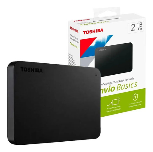 Disco Duro Externo 2tb Toshiba Canvio Basics Sellado Nuevo