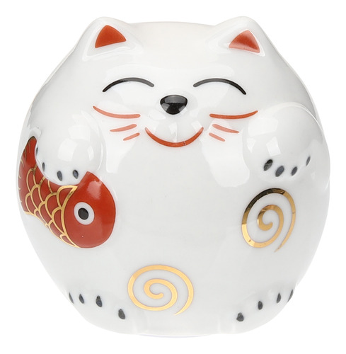 Banco De Monedas Maneki Neko De Cerámica Lucky Cat Piggy Ban