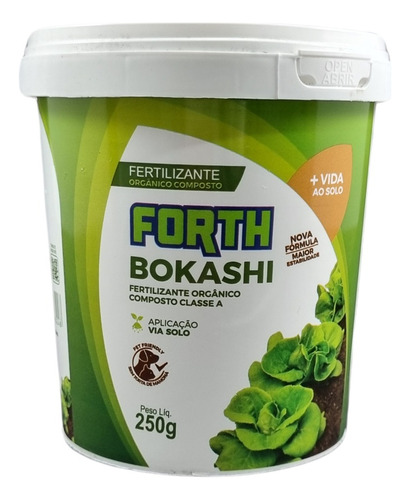 Fertilizante Granulado Bokashi Forth Pote 250g 85 Unidades