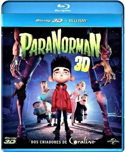 Blu-ray 3d + 2d Paranorman Novíssimo No Plástico De Fábrica