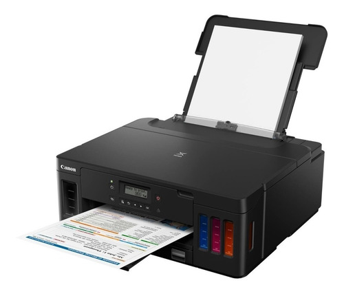 Imagen 3 de 4 de Impresora a color simple función Canon Pixma G5010 con wifi negra