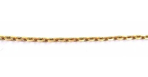 Cadena Forcet Maciza De Oro 18k Cierre Mosquetón 3,2gr 50cm Color Dorado Oscuro
