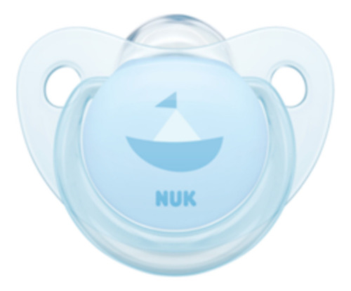 Chupetes Nuk Rose & Blue Anatómico 0-6 Meses X 1 Unid Color Celeste/barco