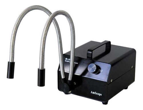 Amscope Iluminador Dual Del Microscopio De La Fibra Óptica.