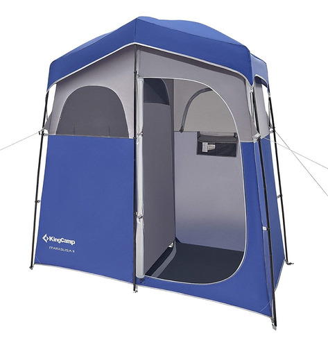 Carpa Doble De Ducha Portatil, Baño Camping, Vestidor - 01