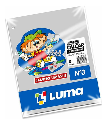 Hojas De Calcar N°3 Luma X 8 Hojas X 10 Paquetes