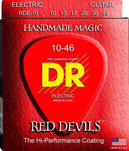 Dr Strings Red Devils - Extra-life Electrico Recubierto Rojo