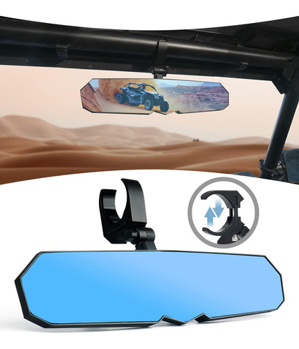 Espejo Retrovisor Central Utv Para Barra De Jaula Enrollable