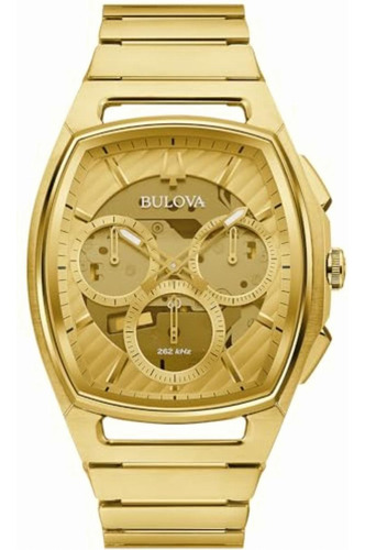 Bulova 97a160 Reloj Curv, Diseño Tonneau Para Caballero,