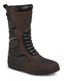 Bota Biker Hombre Motociclista Touring Workland 80009 Café