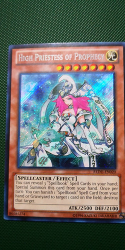 Yugioh Hight Priestess Of Prophecy Secret 