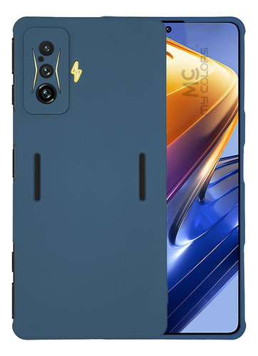 Funda Para Xiaomi Poco F4 Gt 5g Soft Feeling Antishock Azul