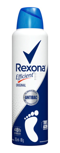 Desodorante Rexona Efficient Aerosol Para Pies 88g Original 