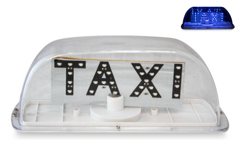 Torreta Taxi Con Luz Led Azul Ds