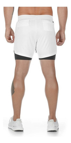 Pantalones Cortos Hombre Deporte Al Aire Libre Doble Capa