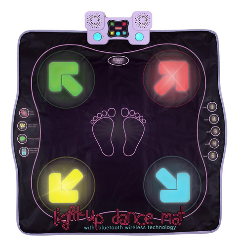 Tapete Para Bailar, Juego Recreativo Con Luces, Con Cancione