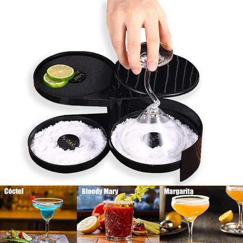 Escarchador De Vasos, 3 Tier Caja De Condimentos,