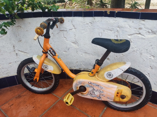 Bicicleta Infantil  B'twin 14 Pulgadas Naranja