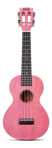 Ukelele de concierto Mahalo Ml2 con varios colores mate y funda rosa