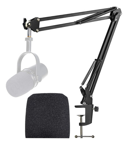 Brazo Para Micrófono Shure Mv7/mv7x/mv7+ Y Forro De Espuma