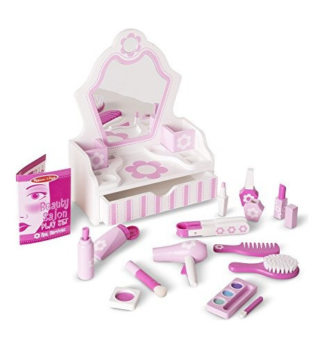 Melissa Juego De Salón De Belleza De Madera Doug Con Set De 