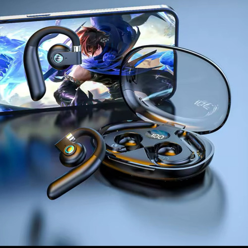 Fone De Ouvido Sem Fio Tws 8h Wireless Acústica Rs54 Cor Azul