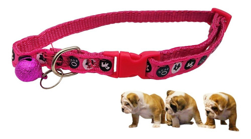 Collar Para Perros Gatos Y Mascotas 30cm Rosado