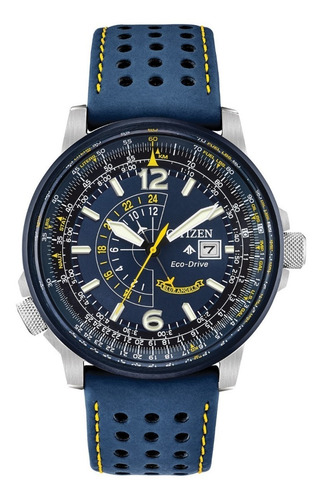 Imagen 1 de 6 de Citizen Promaster Nighthawk Leather Bj7007-02l ¨¨¨¨dcmstore