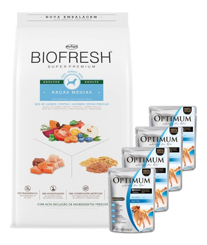 Comida Biofresh Perro Adulto Raza Mediana 15kg + Promo!!