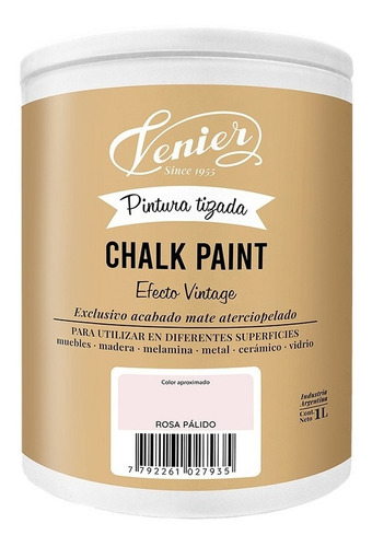 Acrilico Chalk Paint Pintura Tizada 1 Litro X 4 Unidades