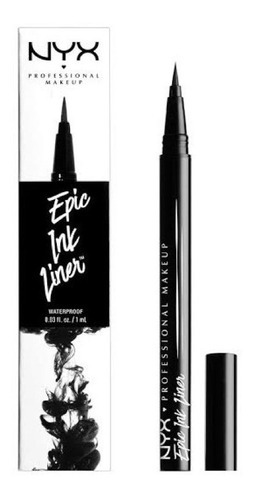 Delineador De Ojos Nyx Epic Ink Liner Color Negro