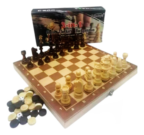 Ajedrez Magnético Madera Juego De Mesa 29 X 29 W7702