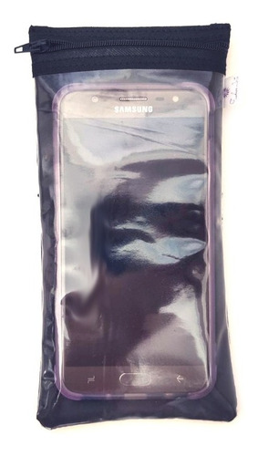 Imagem 4 de 5 de Capinha Porta Celular Com Visor E Bolsinho Atrás Para Cartão