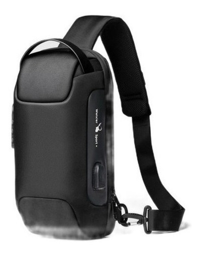 Bolsa Tiracolo Masculina Transversal Mochila Pequena C/ Usb