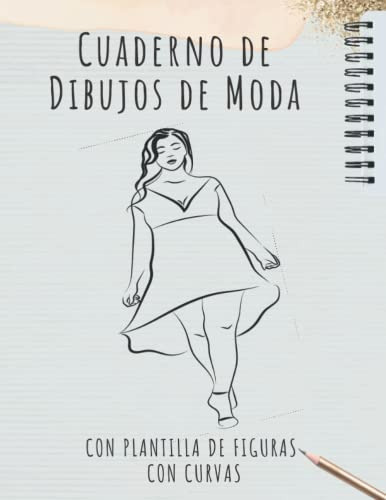 Cuaderno De Dibujos De Moda Con Plantilla De Figuras Con Cur