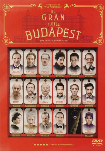 El Gran Hotel Budapest Wes Anderson Pelicula Dvd