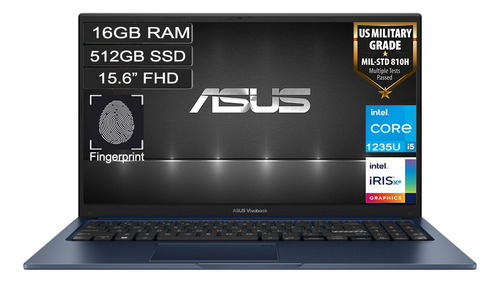 Computador Portatil Asus X1504za Core I5 1235u 16gb 512gb Color Azul