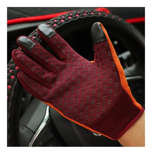 1 Par De Guantes Antideslizantes A Prueba De Viento Con Pant
