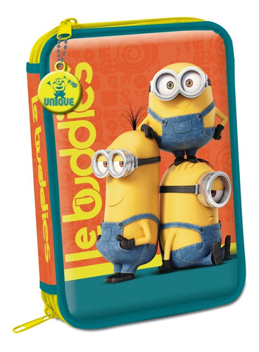 Cartuchera 2 Pisos Pvc Minions Original Mundo Manias