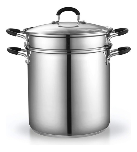 Cook N Home Cocedor De Pasta De Acero Inoxidable De 4 Pie...