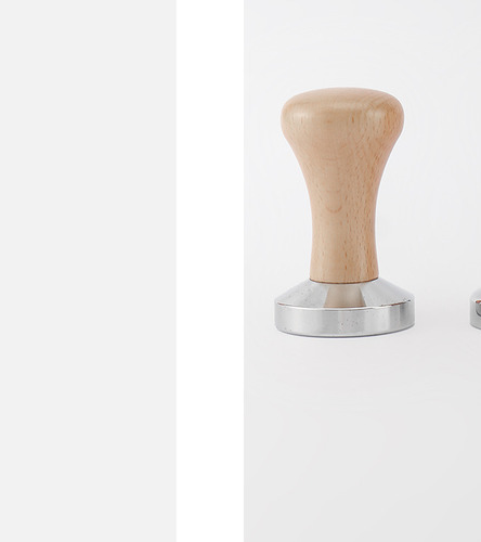 Herramienta Ergonómica De Madera De Haya Para Talco Coffee T