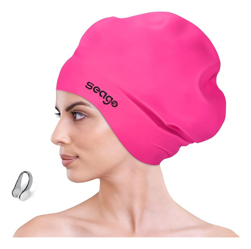 ~? Seago Gorro De Baño Extra Grande Para Trenzas Y Rastas Go