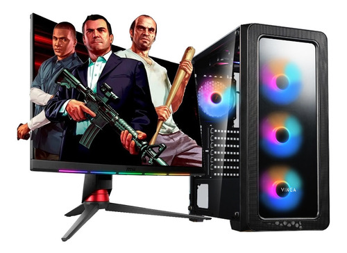 Imagen 1 de 9 de Pc Armada Gamer Amd Ryzen 5 5600g 16gb Ram Ssd Y Hdd Cuotas