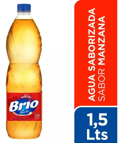 Agua Saborizada Brio Manzana Sin Gas 1.5 Litros