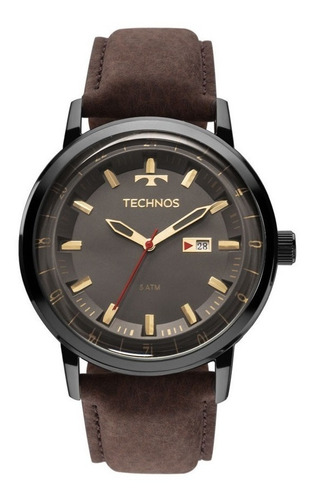 Relógio Technos Masculino Classic Couro Golf 2115laq/2c + Nf