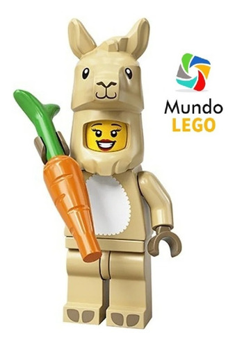Lego Minifigura Série 20 - 71027 - Llama Costume Girl (07)