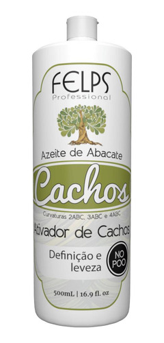 Ativador De Cachos Azeite De Abacate Felps 500ml - Nutrição