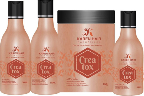 Kit Creatox Pós Progressiva Karen Hair Cosméticos