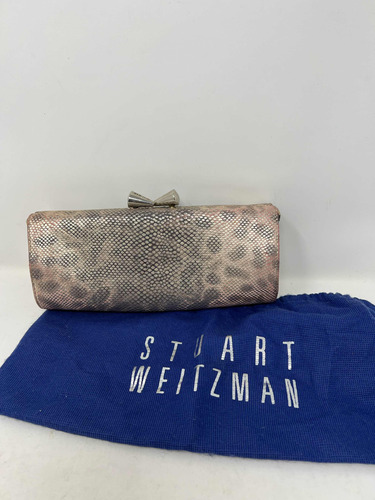 Bolsa Clutch Stuart Weitzman Beige